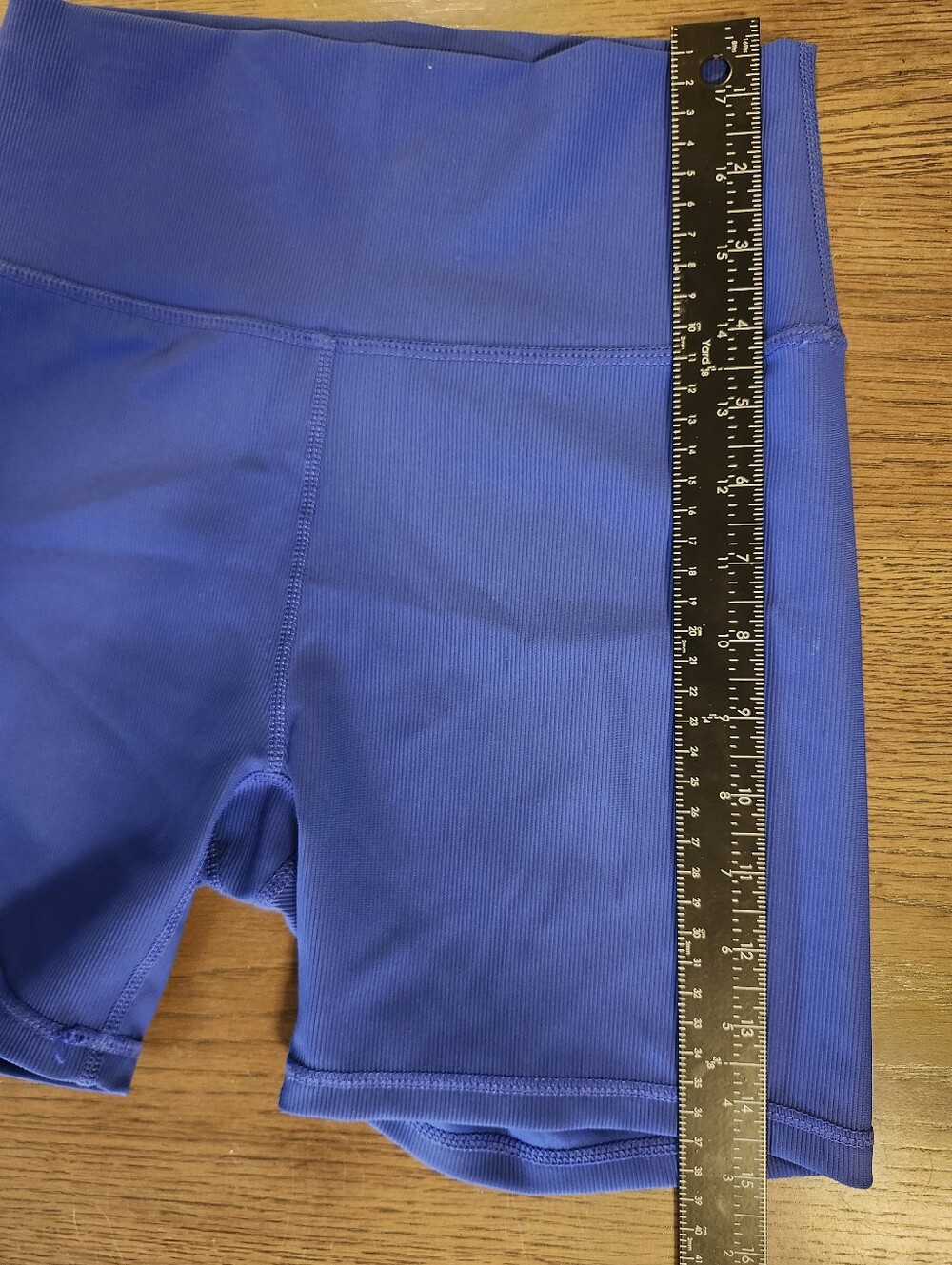 WILO High-Waist Women's Performance Bike Shorts - Blue Size Medium NWT - Picture 7 of 8
